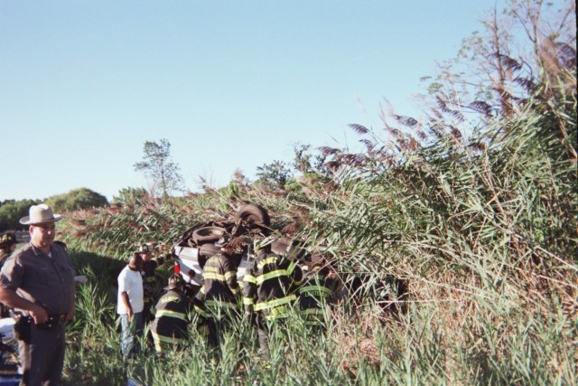 Rollover extrication, NYS Thruway, 10/19/05