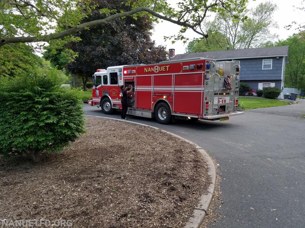 Sunday night May 19, NFD got called for the smell of gas. As it turned out it was sewer gas coming up from the drain. Photos by Vincent P. Tuzzolinio
