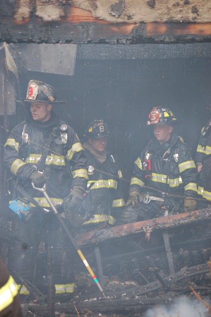 Lt. Pata & FF O'Toole.  Mountainview Condo Fire, 10/14/06