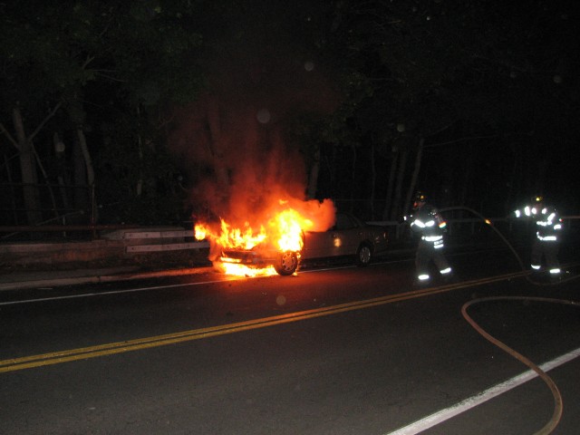 Car fire on ludvigh Rd 5-18-07