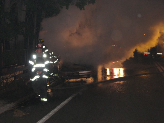 Car Fire on Ludvigh Rd 5-18-07