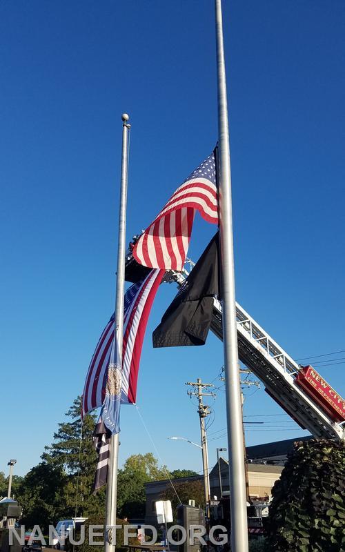 9-11-2021. We will Never Forget. The Nanuet Fire Department Help pay tribute to the 20 year Anniversary of 9-11 in New City New York today. Photos by Vincent P Tuzzolino.