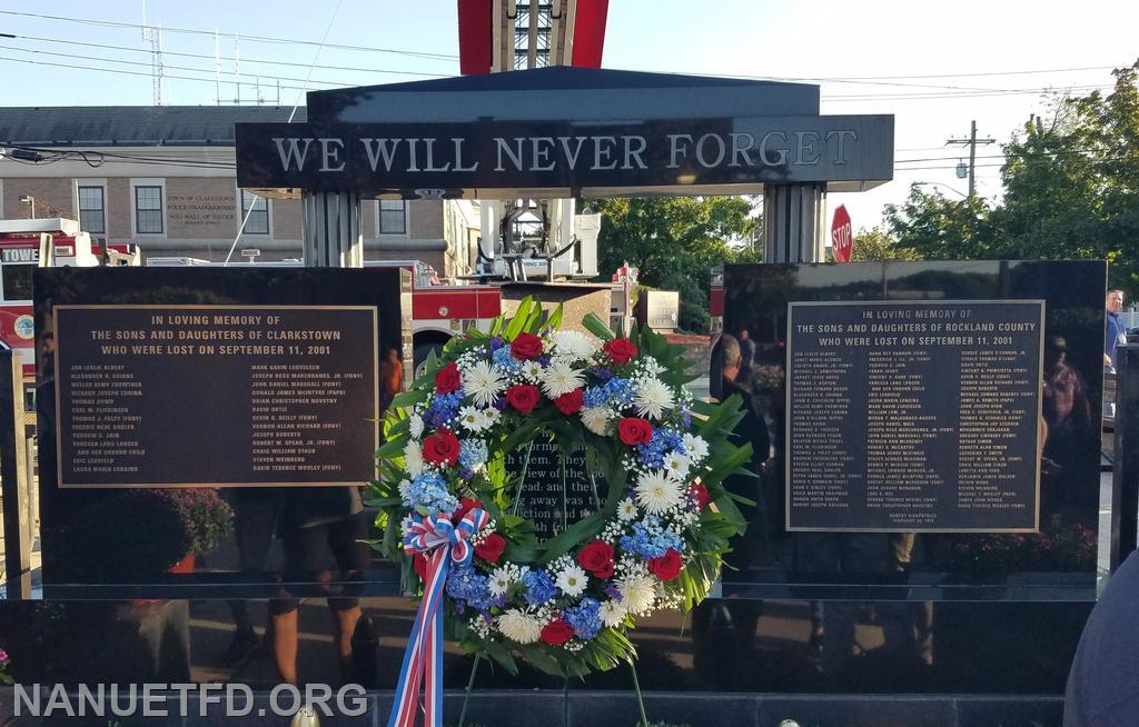 9-11-2021. We will Never Forget. The Nanuet Fire Department Help pay tribute to the 20 year Anniversary of 9-11 in New City New York today. Photos by Vincent P Tuzzolino.