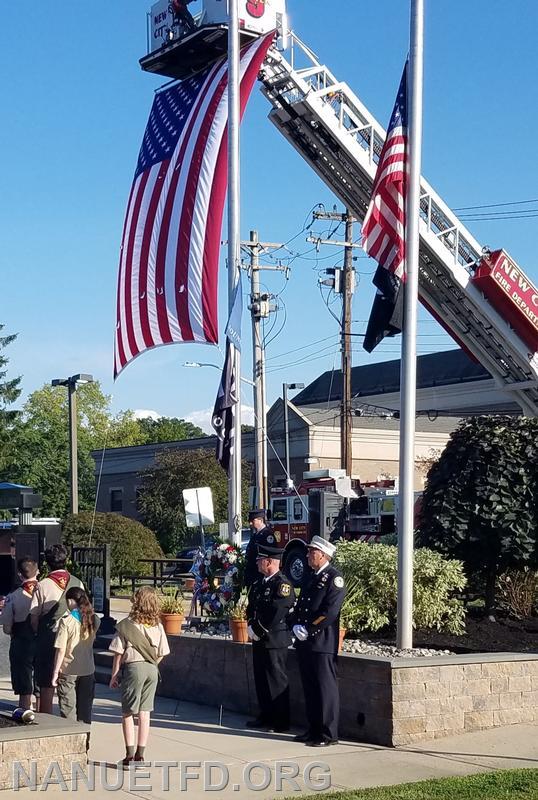 9-11-2021. We will Never Forget. The Nanuet Fire Department Help pay tribute to the 20 year Anniversary of 9-11 in New City New York today. Photos by Vincent P Tuzzolino.