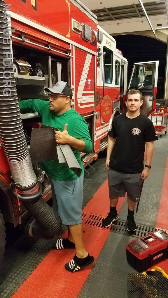 Tonight members of the Fire Department are getting the trucks ready to pay our last respect to Bob Lacy. We will miss you Bob.
Photos by Vincent P Tuzzolino 10/11/2021
 