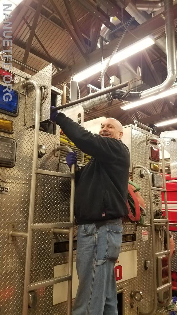 Tonight members of the Fire Department are getting the trucks ready to pay our last respect to Bob Lacy. We will miss you Bob.
Photos by Vincent P Tuzzolino 10/11/2021
 