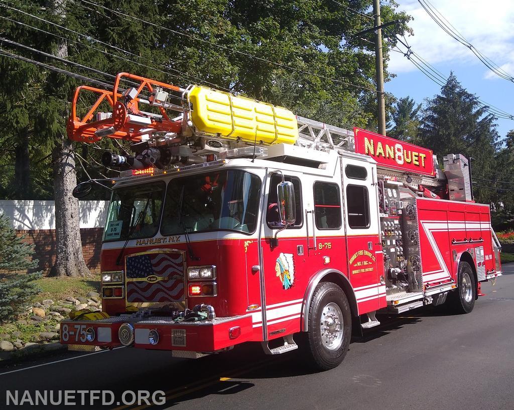 Congratulations goes out to the Nanuet fire department and the Nanuet Ladies Auxiliary for taking best overall in this year's County parade.