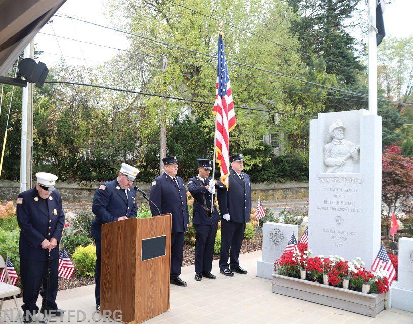 Today we honored our departed members of the Nanuet Fire Department.  10-20-2019. Photos By Paul J. Tuzzolino