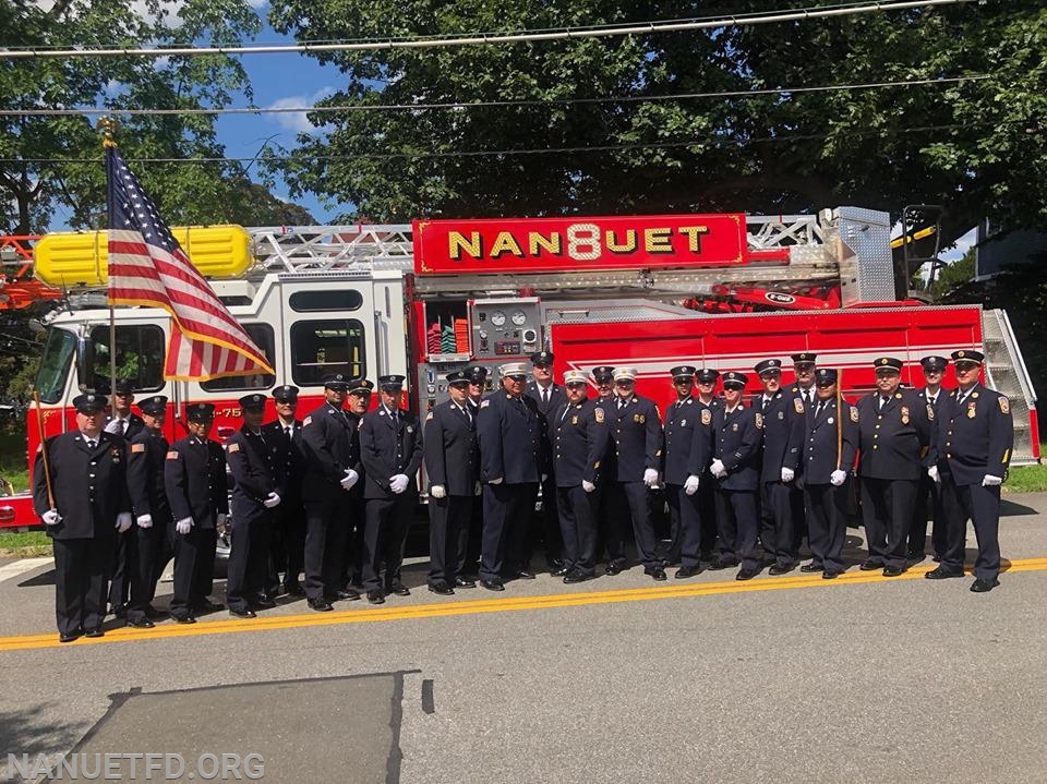 8-10-2019. Best overall  department out of county and best Ladder truck 8-75. The Tarrytown Firefighters
 Parade. Nice Job Department 8
