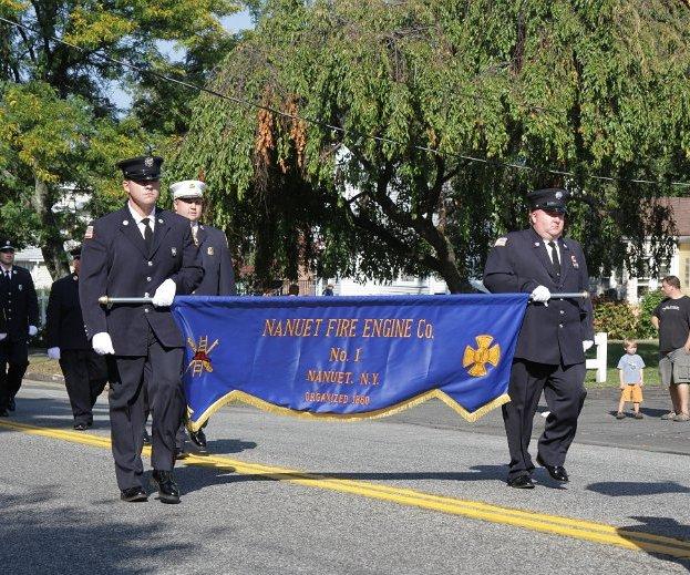 Nyack Parade. 10-5-2013, Nanuet Fire Department won Best Presenting Company. Photo's By Paul J. Tuzzolino 