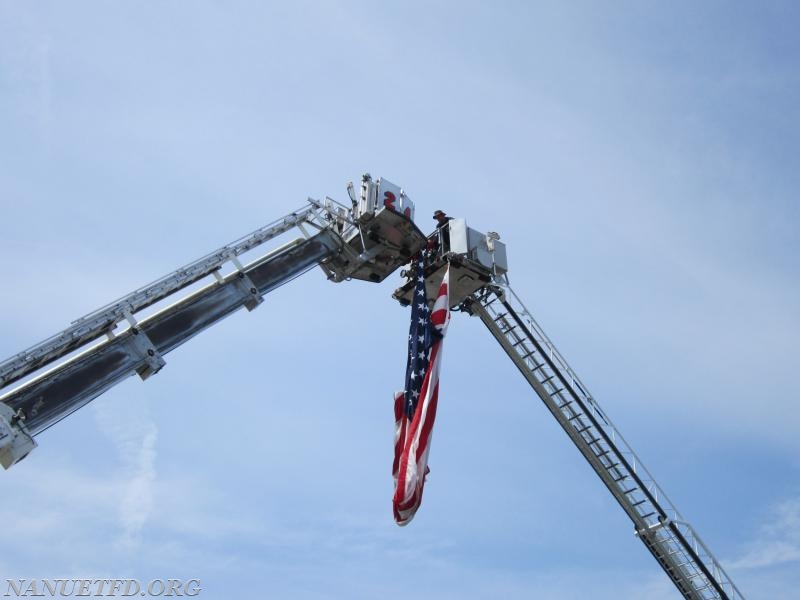 2015 BBQ Contest. Fairway in Nanuet. 
Photo By Vincent P. Tuzzolino Raising the Flag. 8 Tower and 24 Tower.