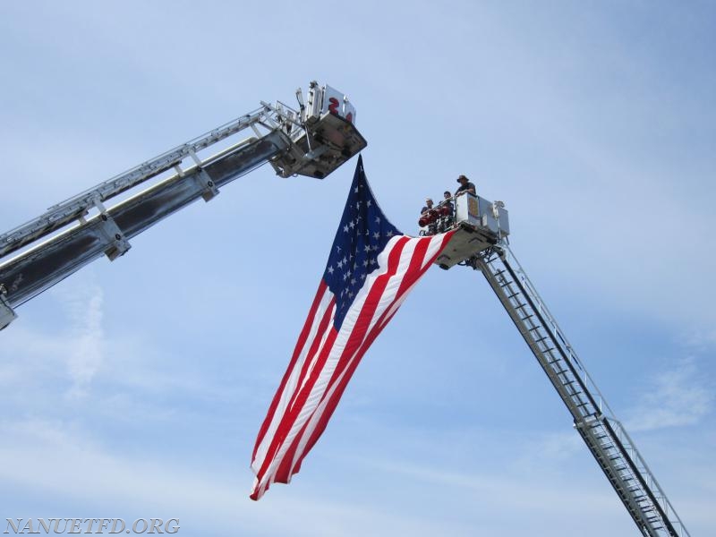 2015 BBQ Contest. Fairway in Nanuet. 
Photo By Vincent P. Tuzzolino Raising the Flag. 8 Tower and 24 Tower.
