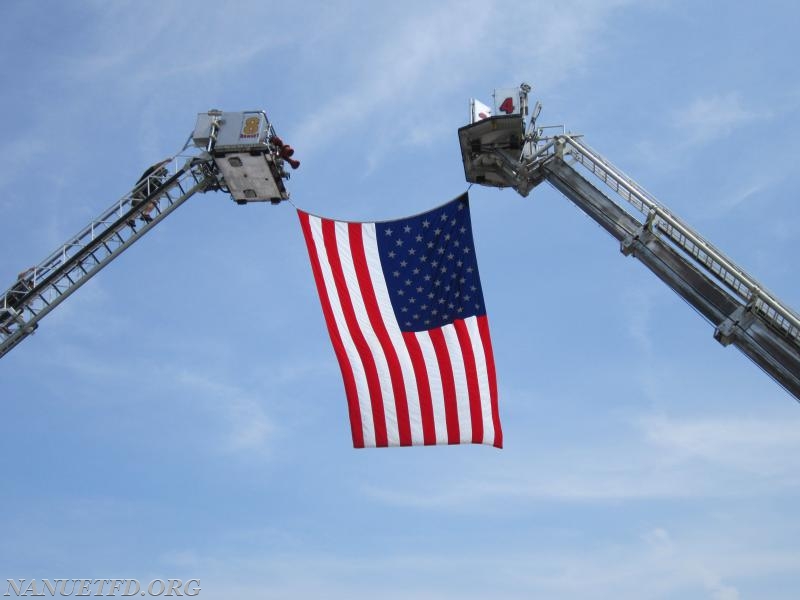 2015 BBQ Contest. Fairway in Nanuet. 
Photo By Vincent P. Tuzzolino Raising the Flag. 8 Tower and 24 Tower.
