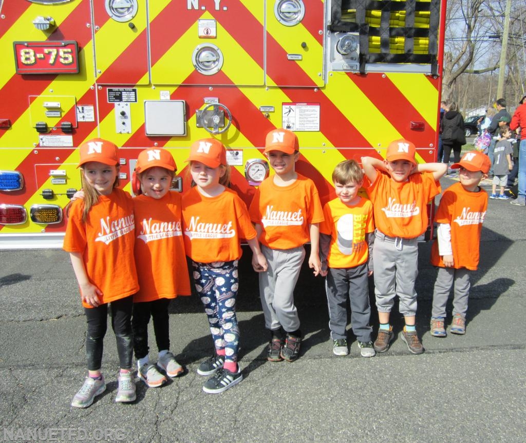 Nanuet FD helps kick off the 2019 Nanuet Little season. 3/30/2019. Photos by Vincent P Tuzzolino